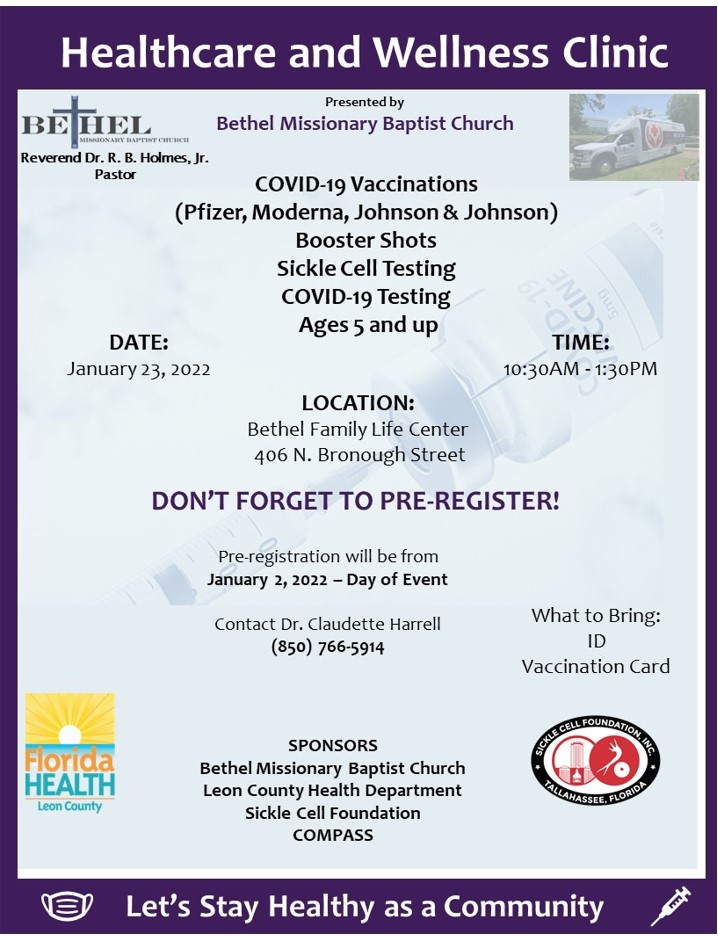 Health and Wellness Clinic Bethel Missionary Baptist Church