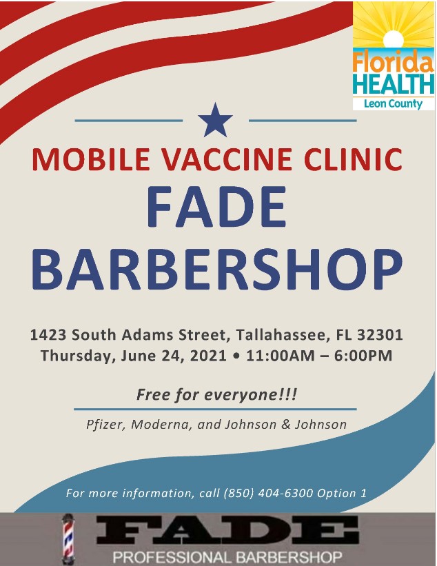 Fade Barbershop Hosts COVID-19 Vaccination Event