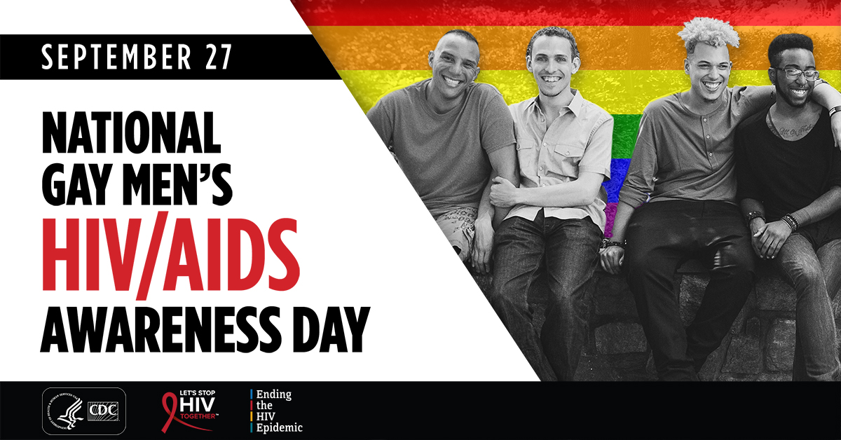 National Gay Men's HIV/AIDS Awareness Day Info Graphic