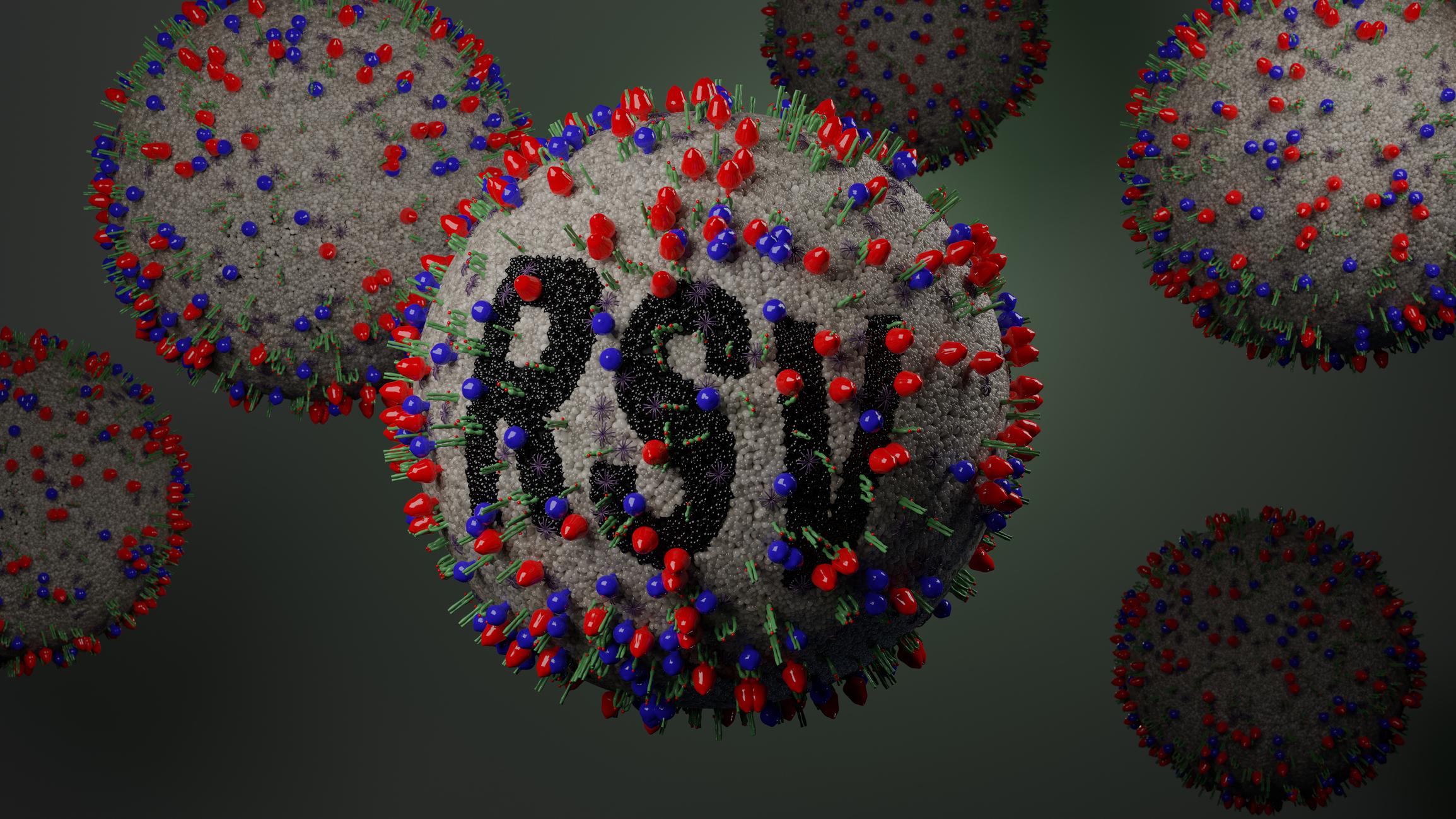 Illustration of Respiratory Syncytial Virus or RSV
